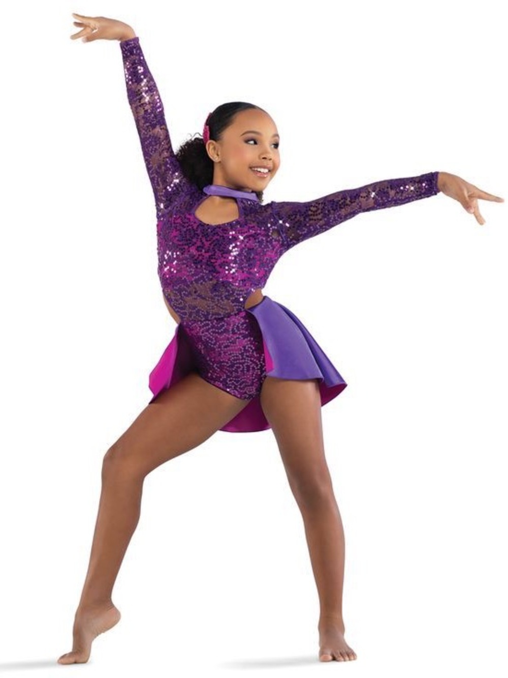 10th House Purple and Pink Sequin Costume